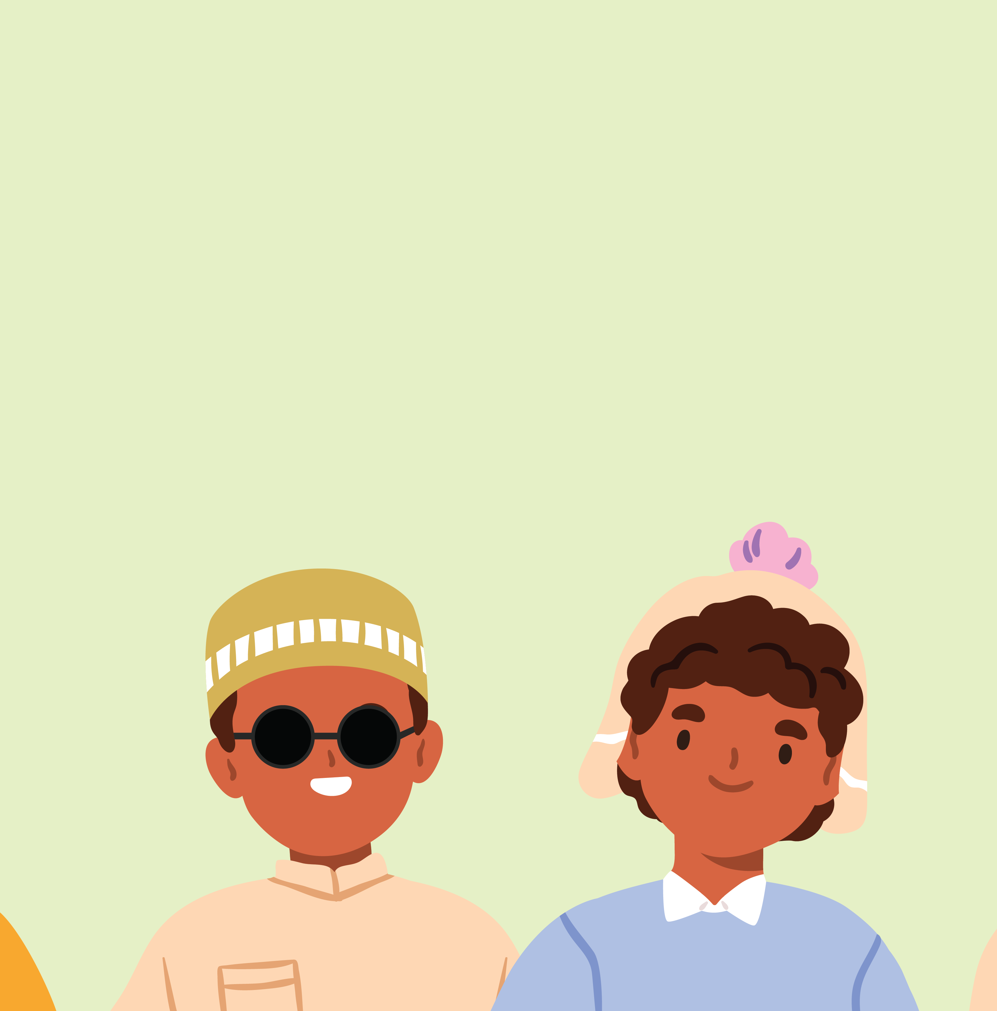 Two kids smiling, one wearing black glasses