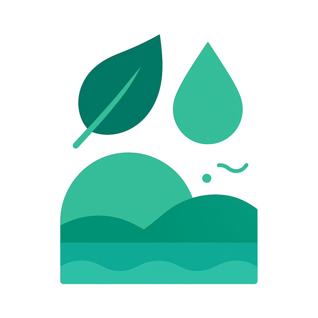 thumbnail with leaf and mountains