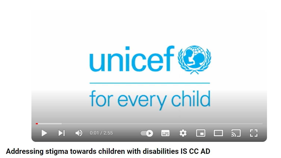 Video player addressing stigma